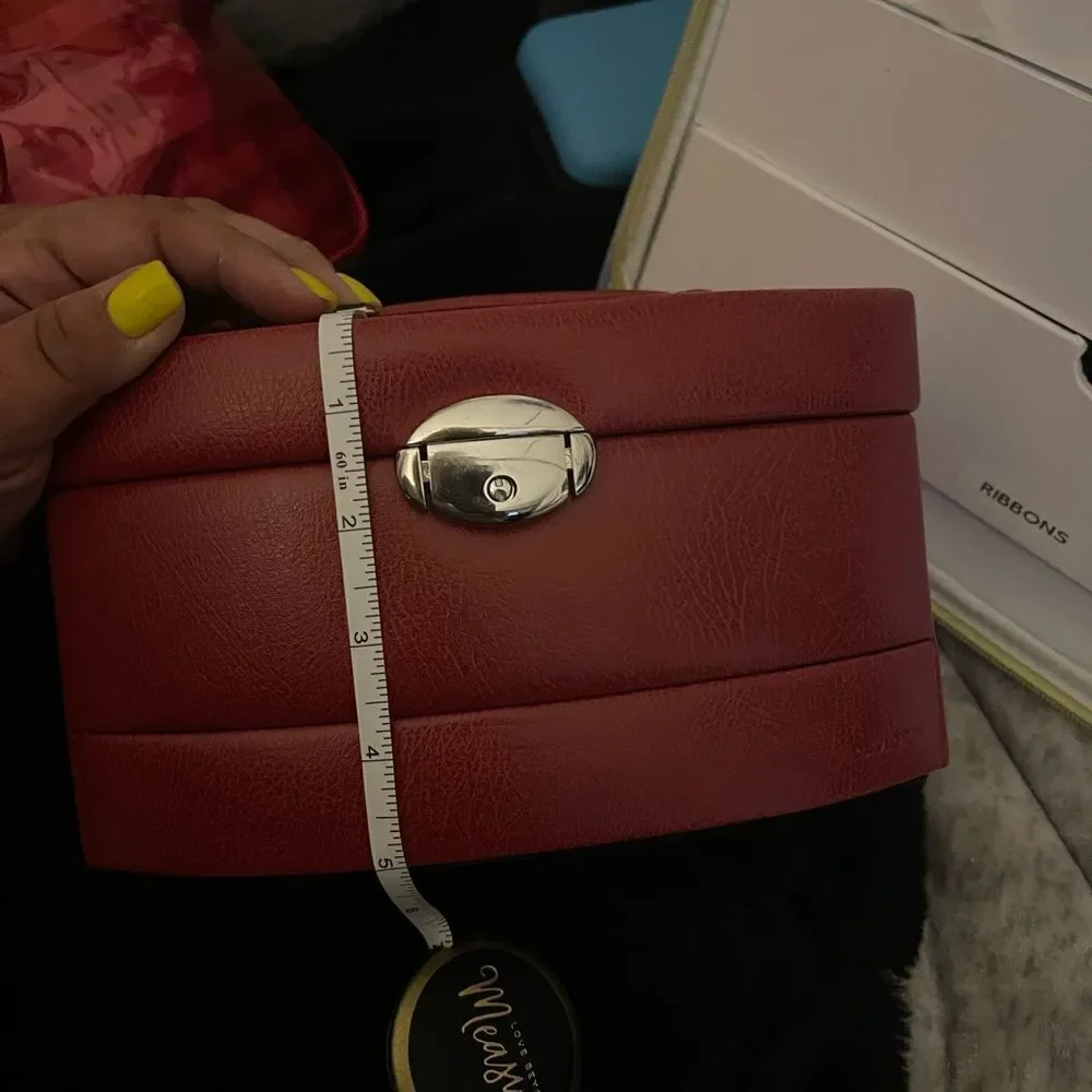 Box Davidt's [J51201 - Coffret a Bijoux 'Active Woman' rouge | Jewellery. Box re